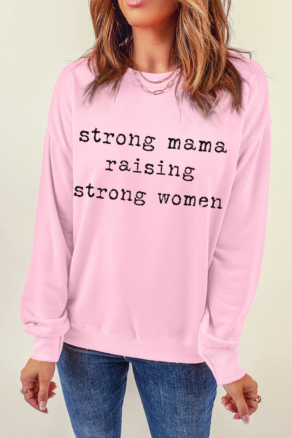 STRONG MAMA RAISING STRONG Women グラフィック スウェットシャツ
