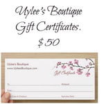Uylee's Boutique Gift Certificates