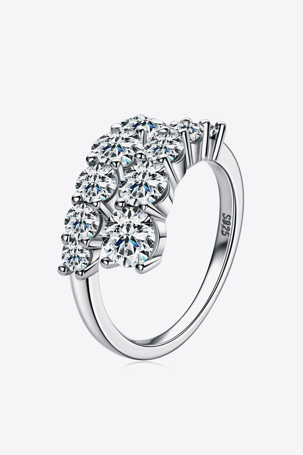 Uylees Boutique Moissanite 925 Sterling Silver Ring