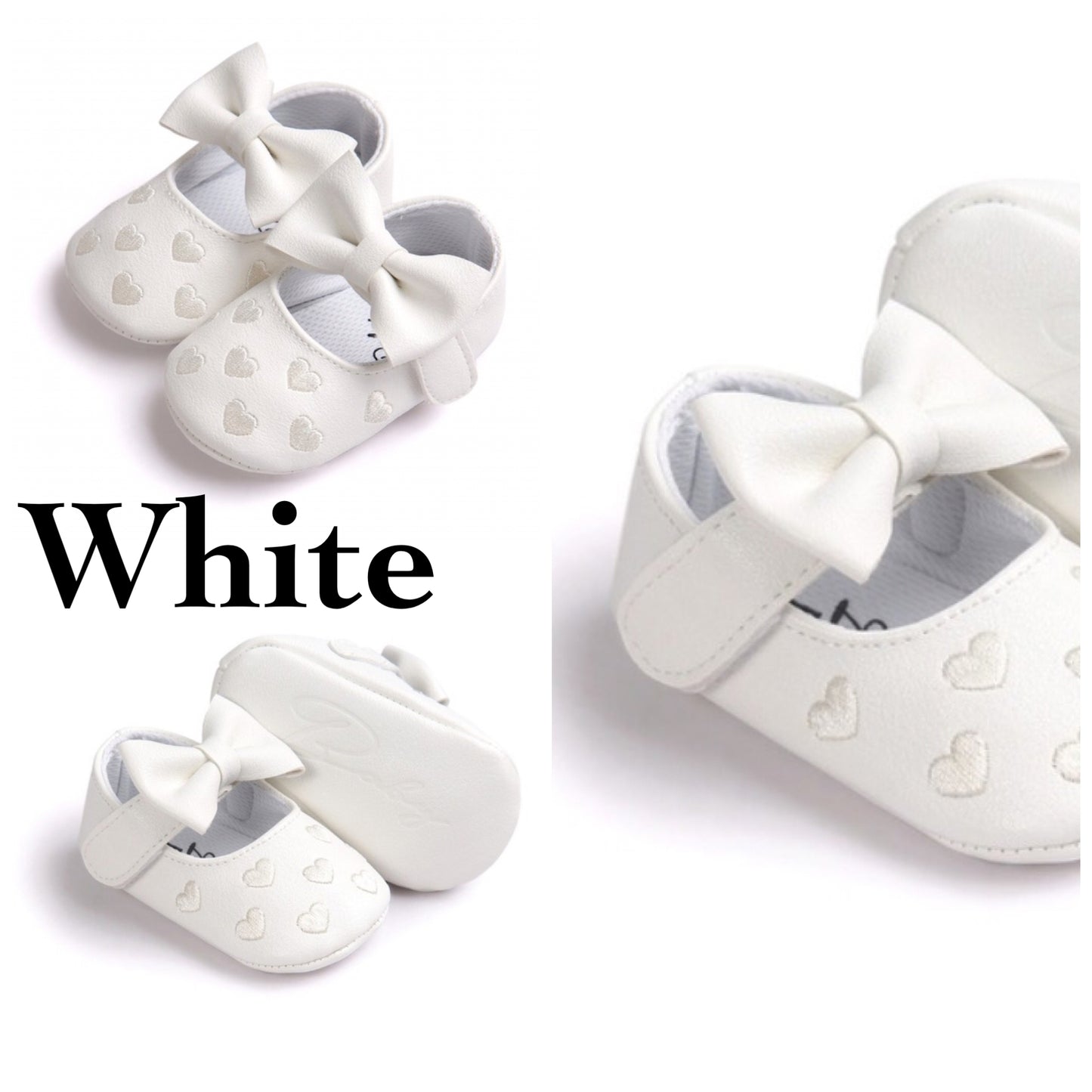 Mary Jane Baby Girl Shoes,  US Sizes 0 - 18 Months
