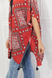 Paisley Design Kimono in Red