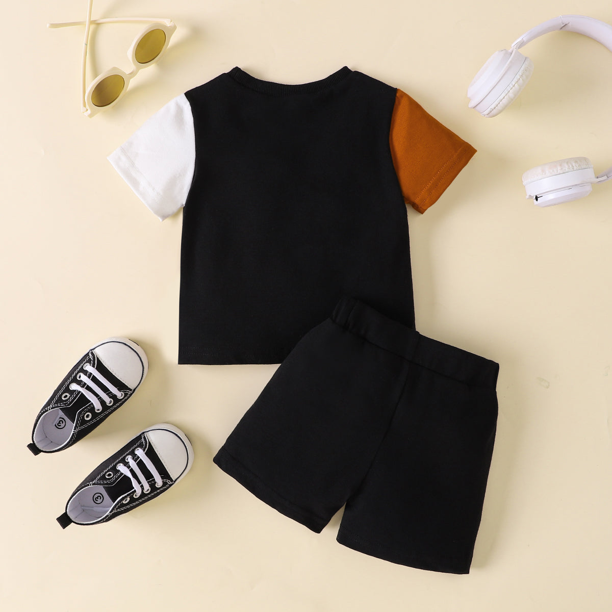 Uylee's Boutique NICE Color Block Tee and Shorts Set