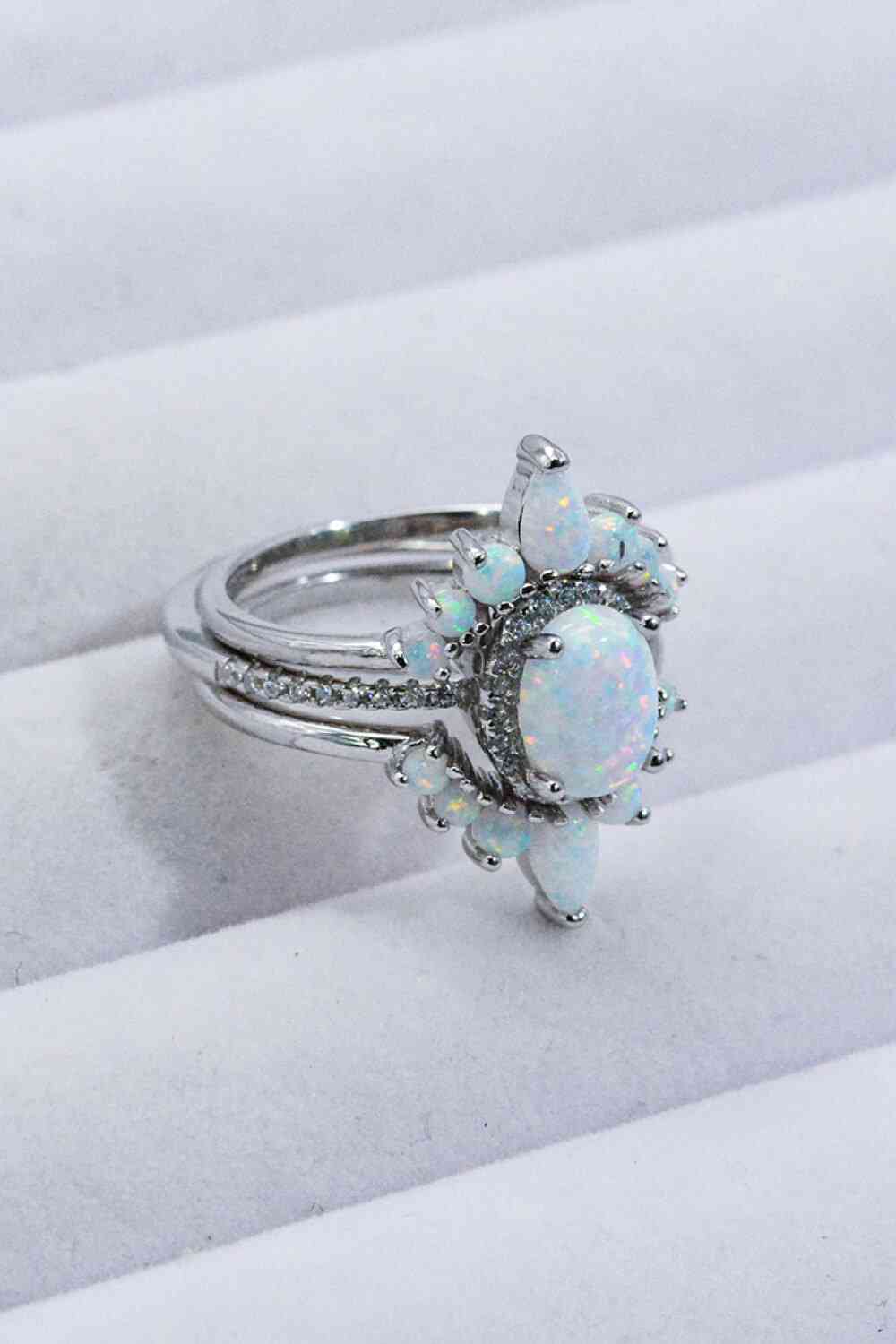 925 Sterling Silver Opal Ring