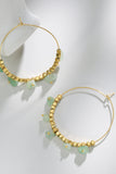 Uylees Boutique Turquoise Stainless Steel Hoop Earrings