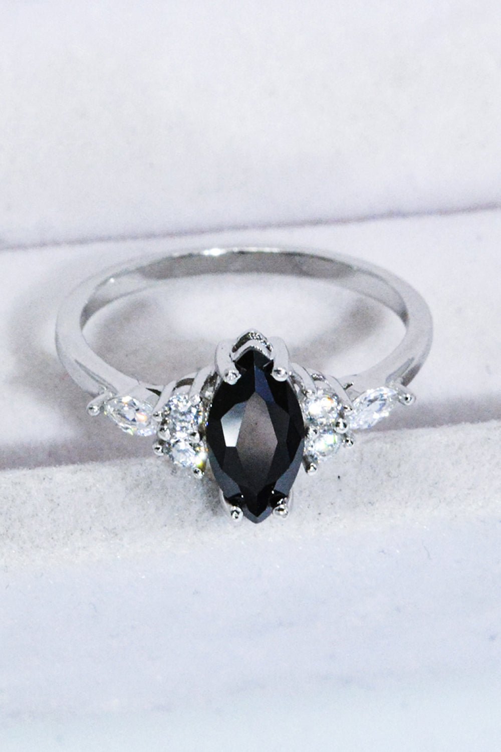 925 Sterling Silver Black Agate Ring - Uylee's Boutique