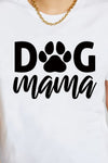 Simply Love DOG MAMA グラフィック コットン T シャツ
