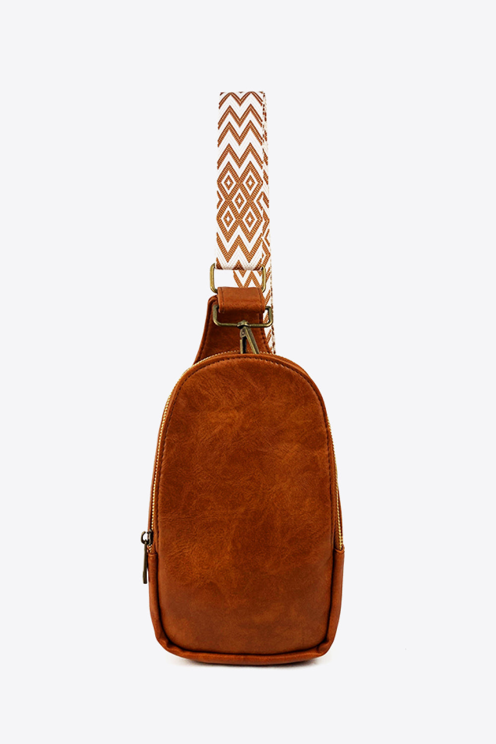 Uylee’s Boutique Random Pattern Adjustable Strap PU Leather Sling Bag