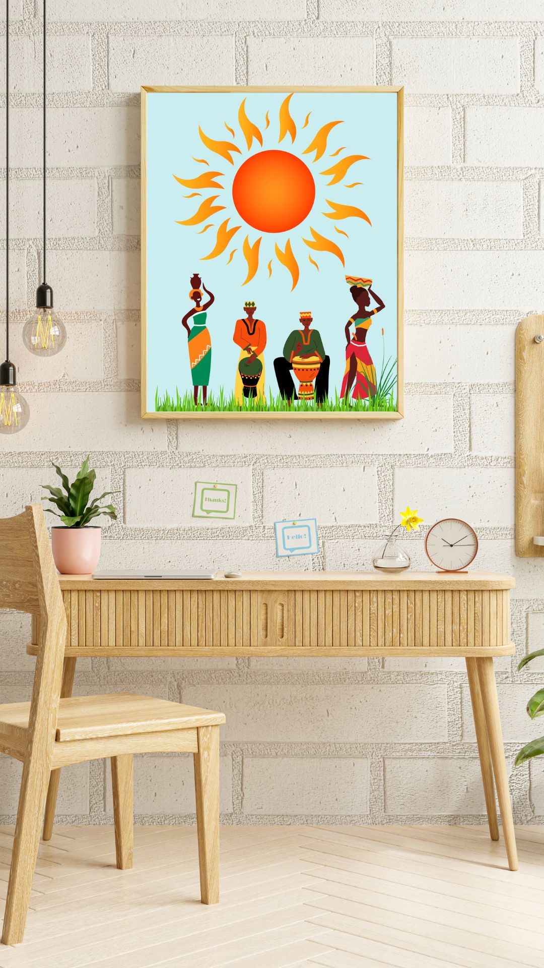 African Summer Time Framed Art