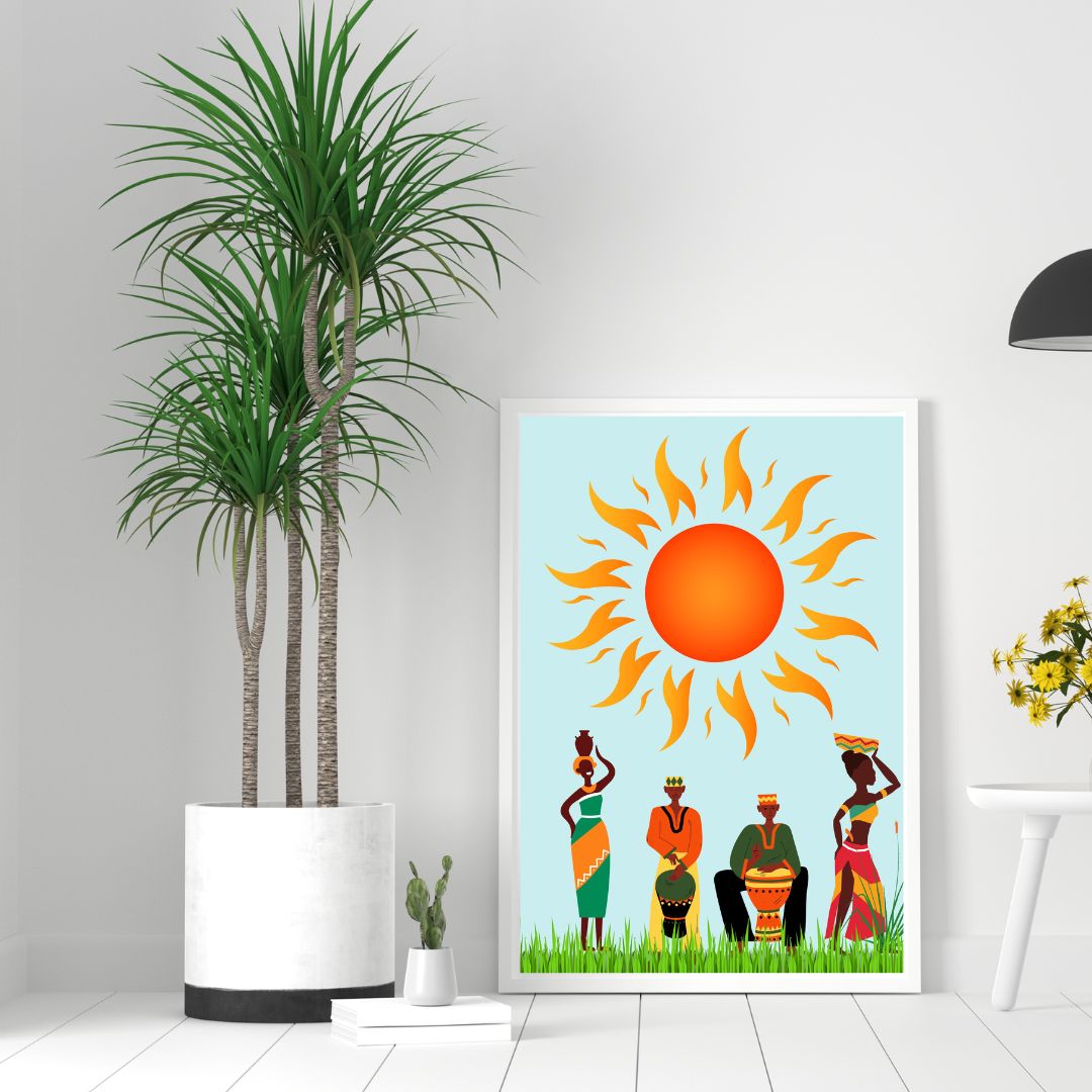 African Summer Time Framed Art