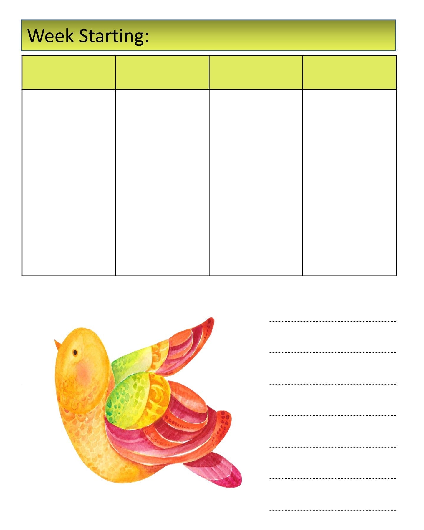 Love Birds Weekly Planner - Softback©️