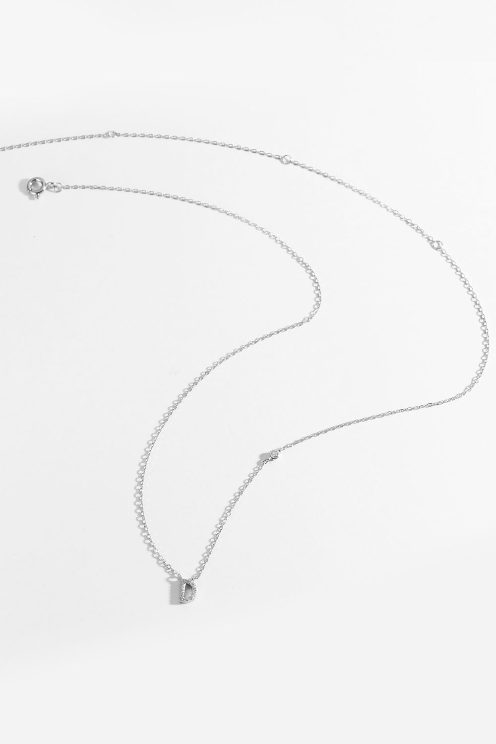 A To F Zircon 925 Sterling Silver Necklace - Uylee's Boutique