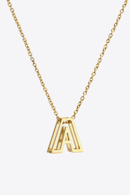 A to J Letter Pendant Nekclace - Uylee's Boutique