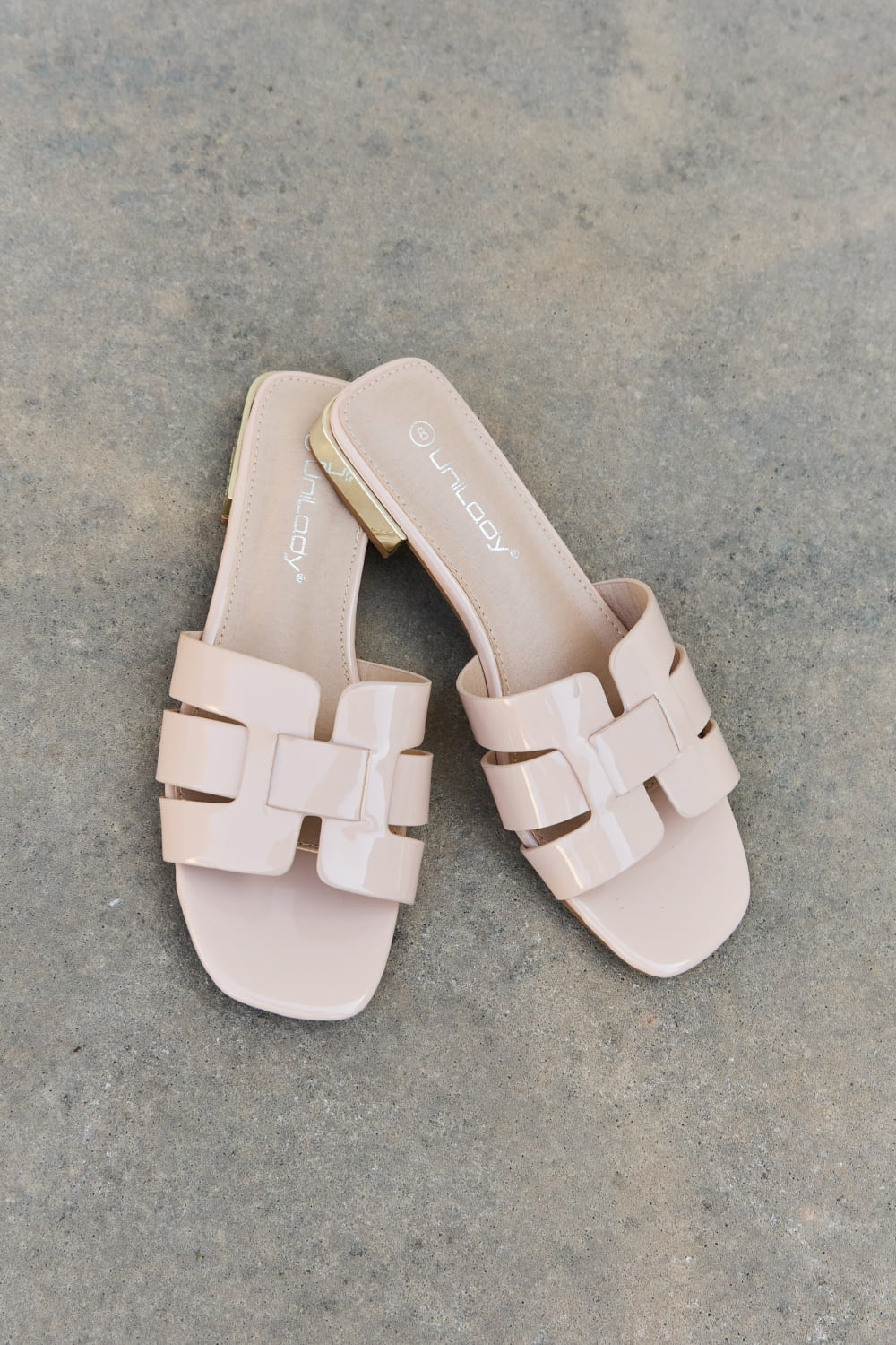 Uylee’s Boutique  Walk It Out Slide Sandals in Nude