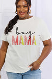 Simply Love フルサイズ BOY MAMA グラフィック コットン Tシャツ