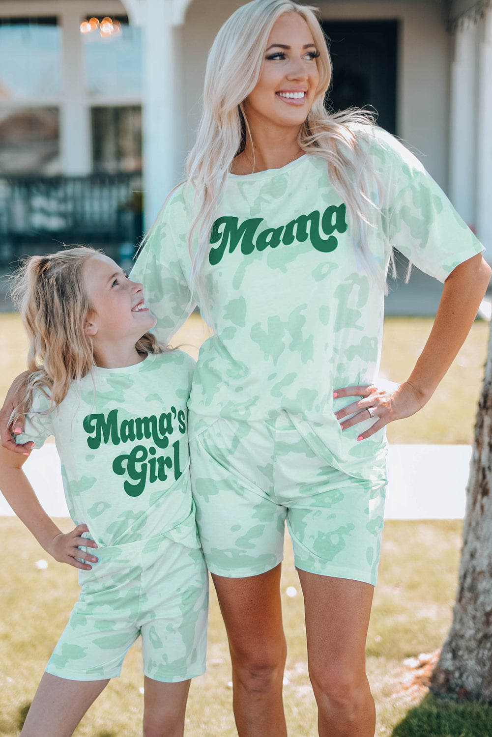 Women Printed Letter Graphic Lounge Set (Mommy and Me Set)