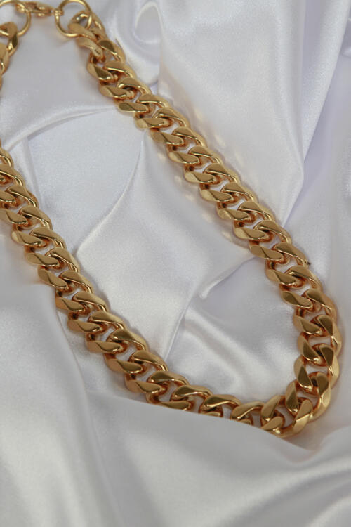 Thick Curb Chain Stainless Steel Necklace