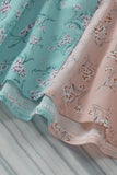 Uylee's Boutique Floral Color Block Smocked Waist Maxi Skirt