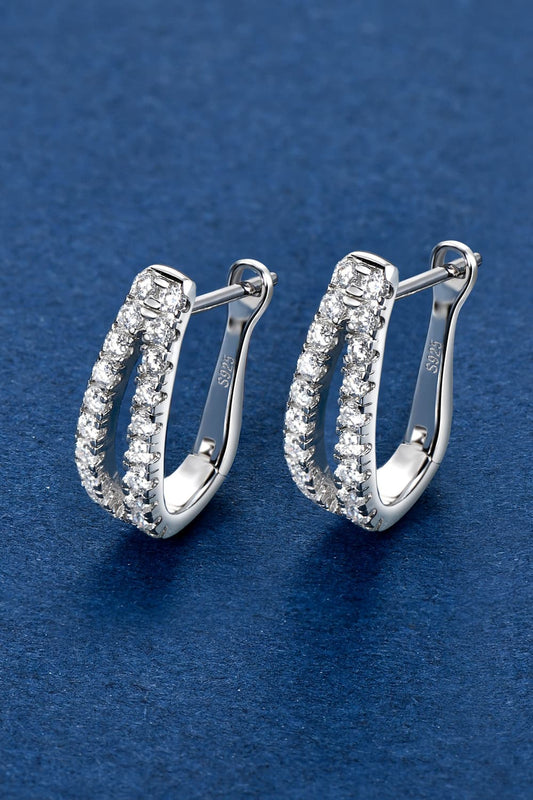 Uylees Boutique Moissanite 925 Sterling Silver Earrings