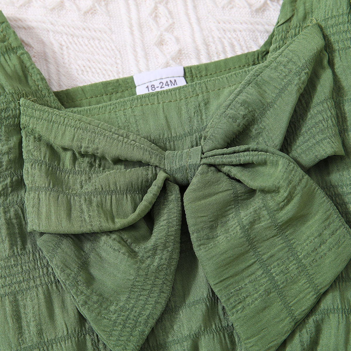 Uylee's Boutique Kids Textured Bow Detail Top and Belted Shorts Set