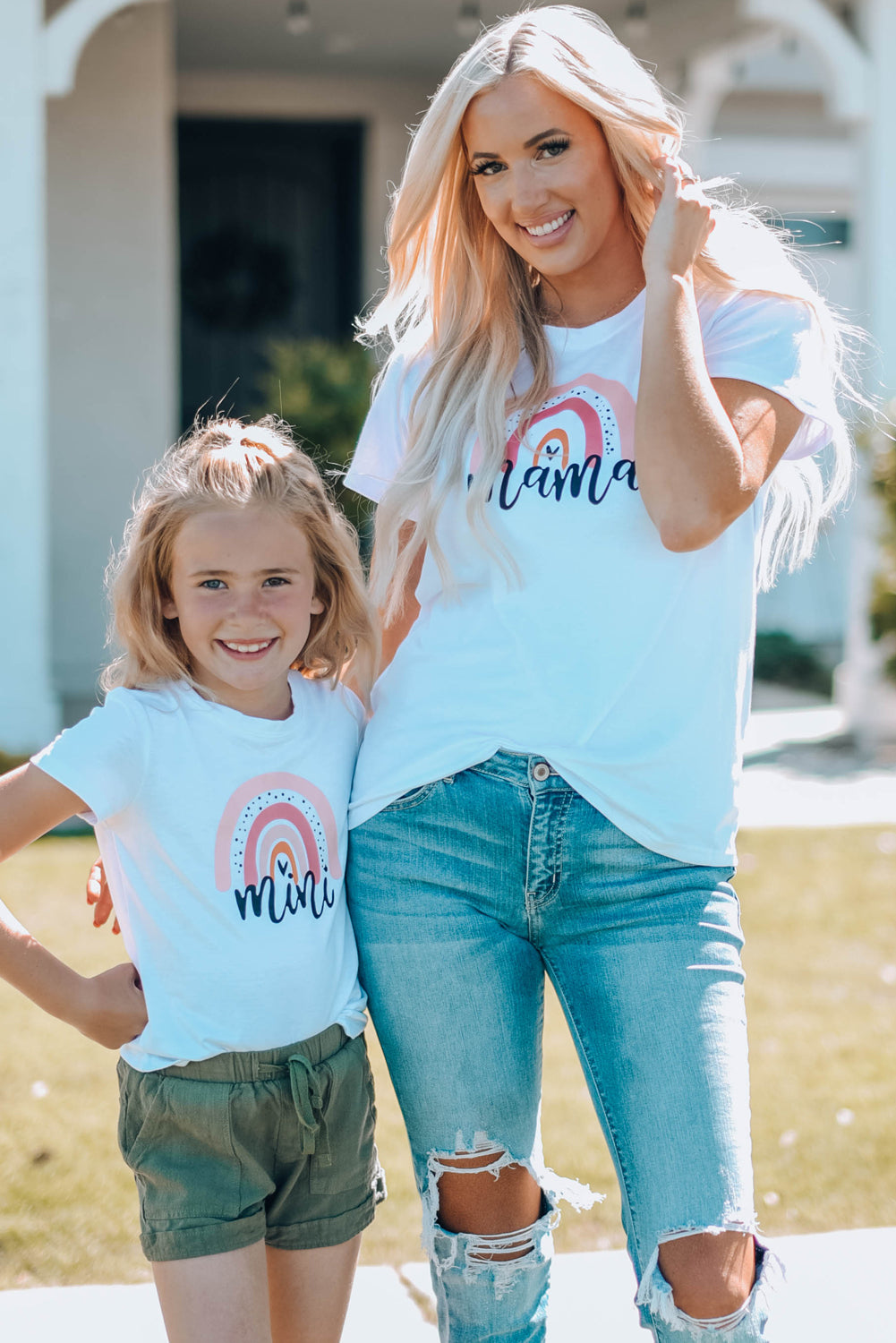 Uylee’s Boutique Women Graphic Round Neck Tee Shirt (Mommy and Me Shirt)