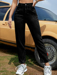 Button Fly Long Jeans