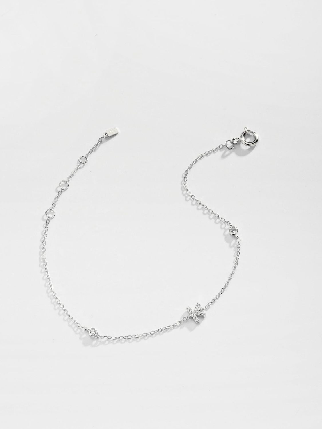 Uylees Boutique G To K Zircon 925 Sterling Silver Bracelet