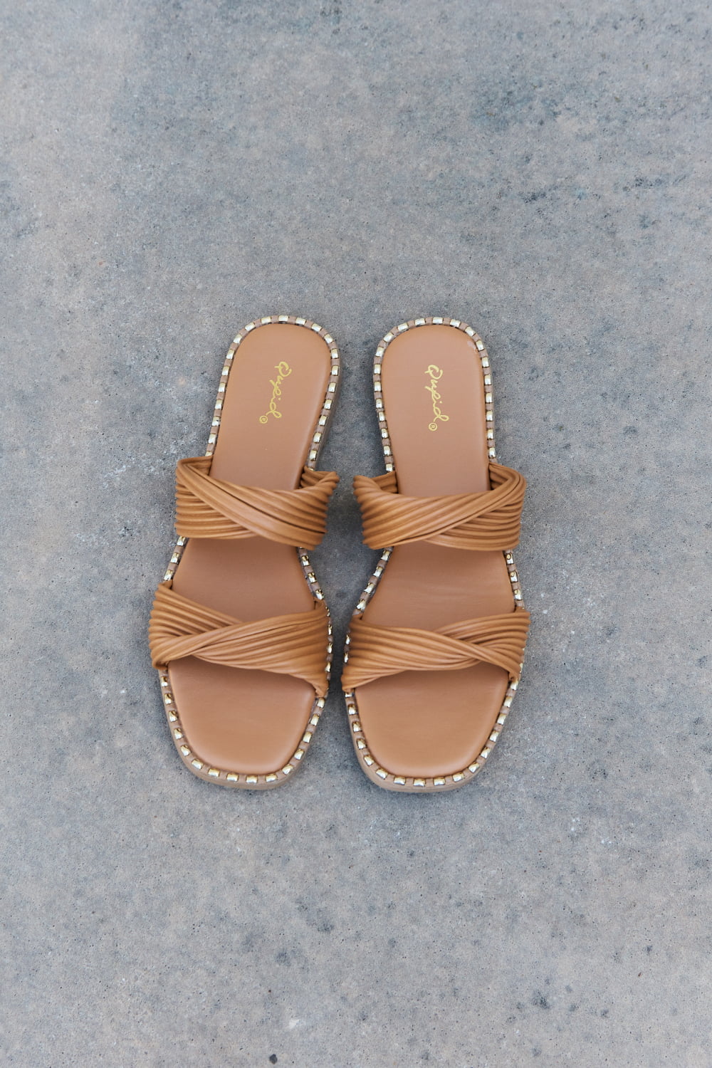 Uylee’s Boutique  Summertime Fine Double Strap Twist Sandals