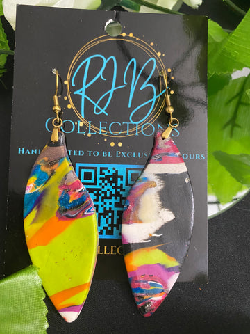 Hand Made Multi-Colored Dangled Earrings