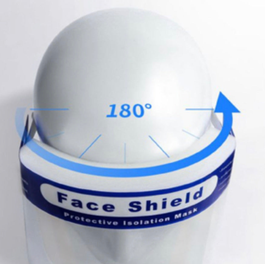 Protective Face Shield with Clear Wide Visor