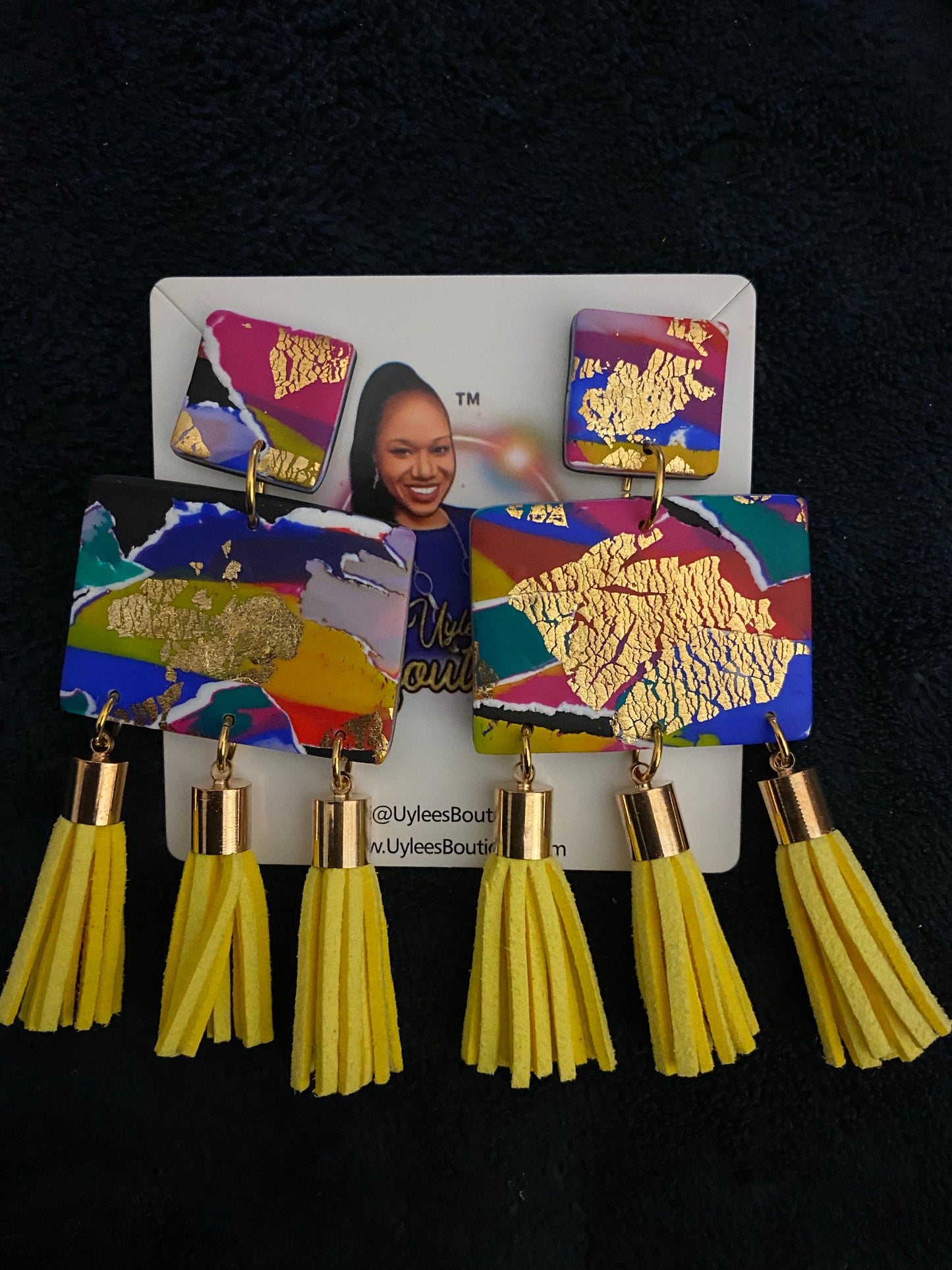 1980’s Themed - Hand Made Large Tassel Earrings