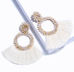 Bohemian Fashion Woven Rice Bead Earrings