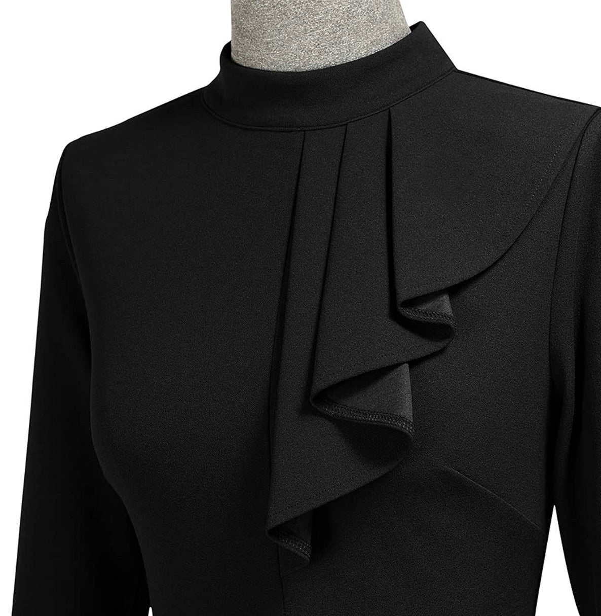Vintage Inspired Pencil Dress, Sizes US 4 - 18 (Black)