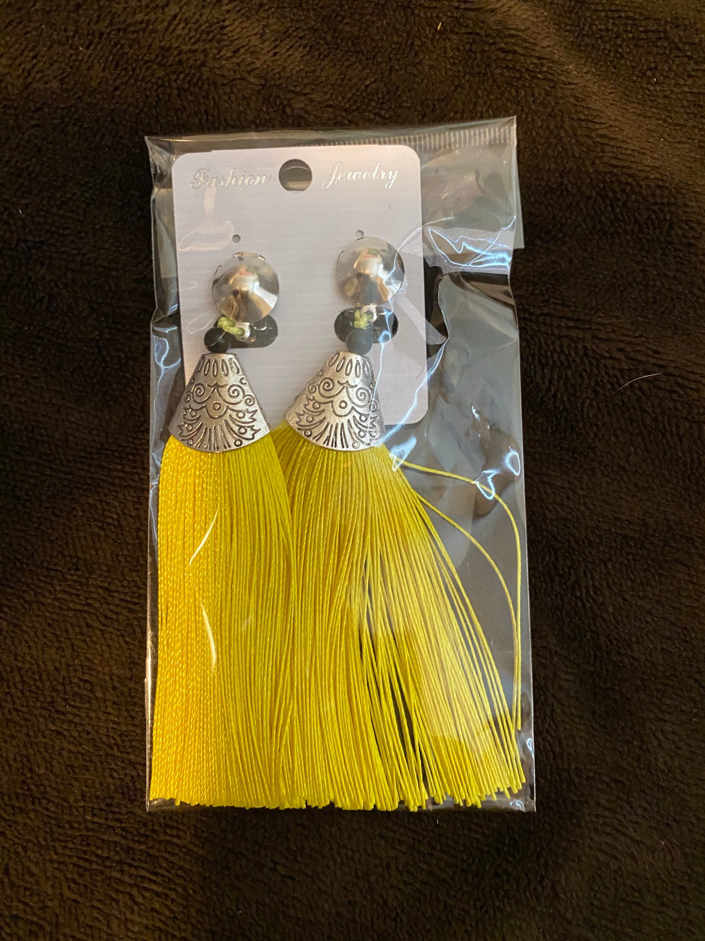 Clip-On Tassel Fringe Earrings