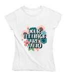 Your Feelings Are Valid Ladies T Shirt, Sizes Small - 2XLarge