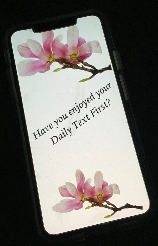 FREE Cell Phone Screensaver Download - Reminder to Read Daily Text