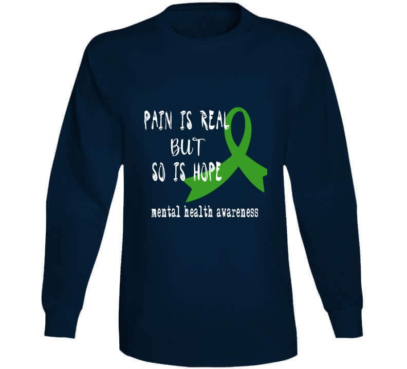 Pain Is Real But So Is Hope Ladies T Shirt