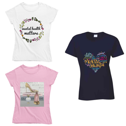 Ladies Cotton T-shirts, Size XLarge