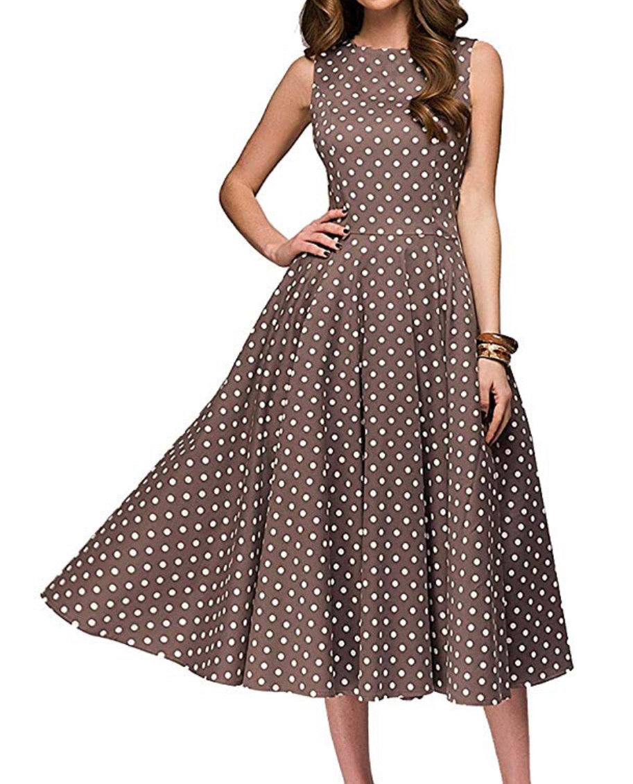 Women’s Sleeveless A-Line Dress, Sizes Small - 2XLarge