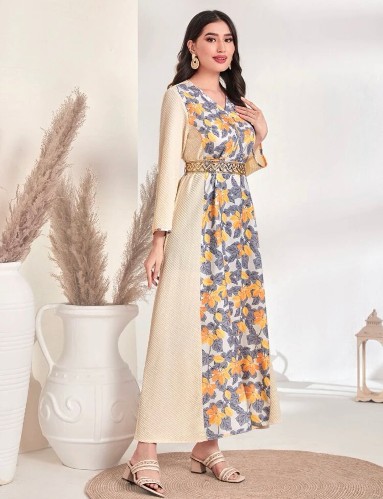 Floral Print Multi-Color Dress (US Sizes 4 - 14)
