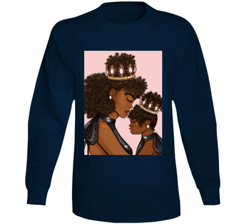 Nubian Queen &amp; Princess Long Sleeve T Shirt