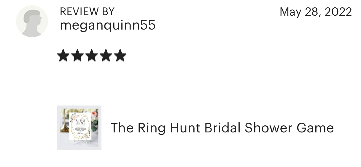 The Ring Hunt Bridal Shower Game