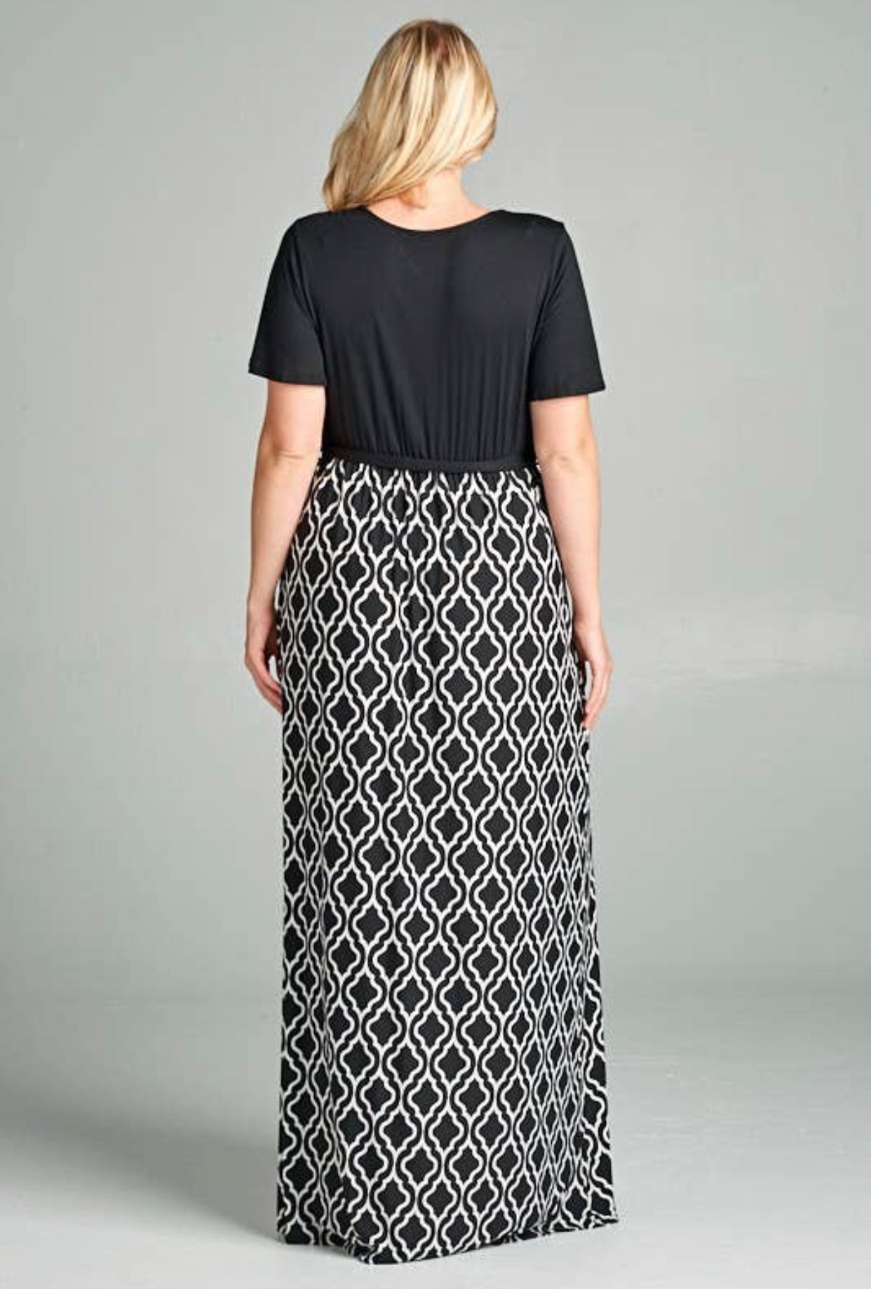 Plus Size Wrap Maxi Dress with Belt, Sizes 1XLarge - 3XLarge (US 14 - 18)