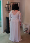Women’s Plus Size Chiffon Wedding Dress, Sizes 14 - 26