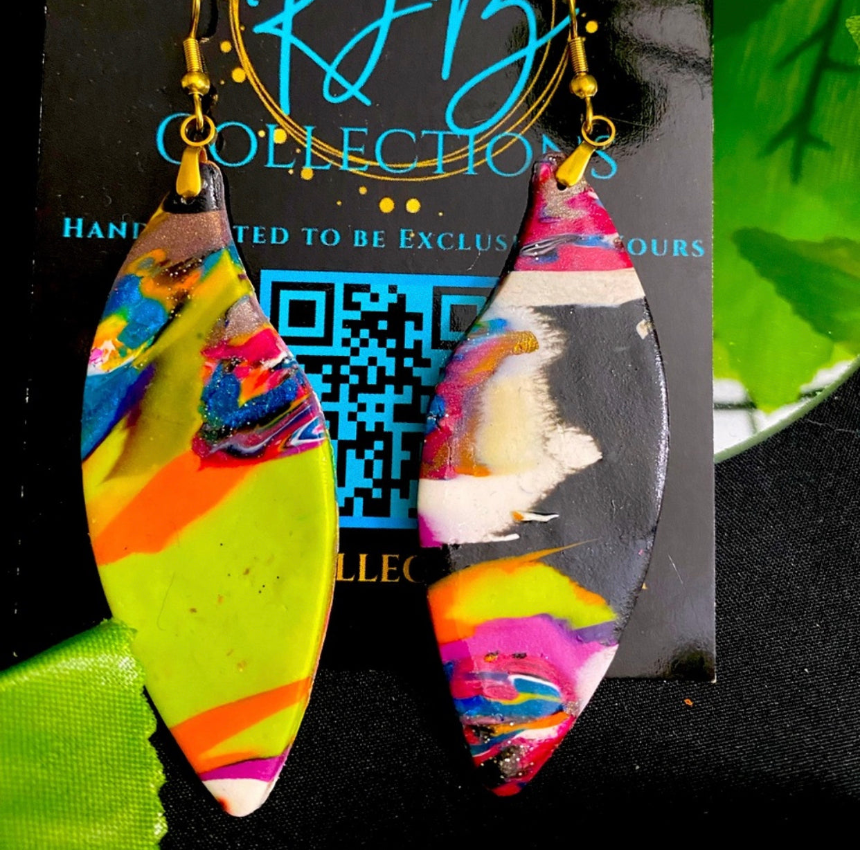 Hand Made Multi-Colored Dangled Earrings