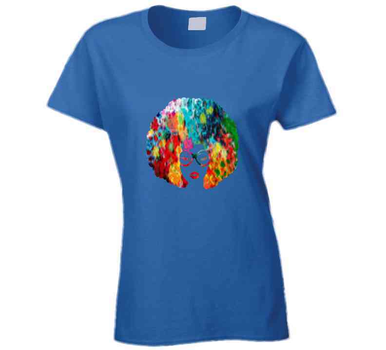 Floral Afro Ladies T Shirt and Hoodie