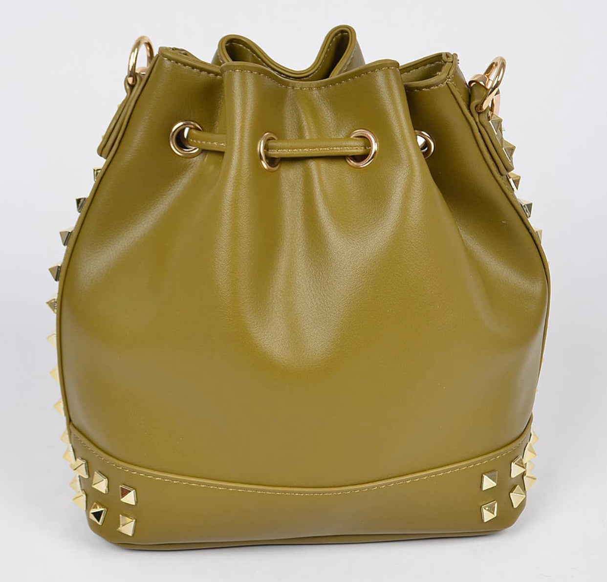 Studded Bucket Crossbody Bag