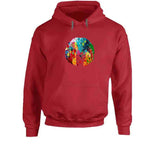 Floral Afro Ladies T Shirt and Hoodie
