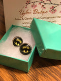 BatGirl Glass Dome Earrings