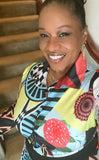 Retro-Centric Full Length Button Down Dress, Sizes Small - 3XLarge