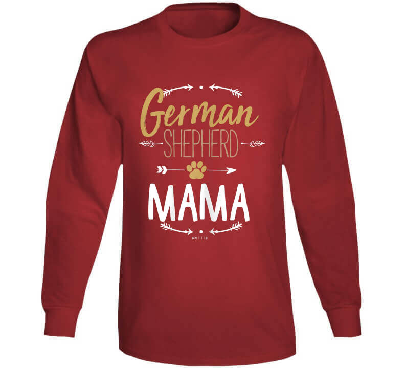 German Shepherd Mama Ladies T Shirt